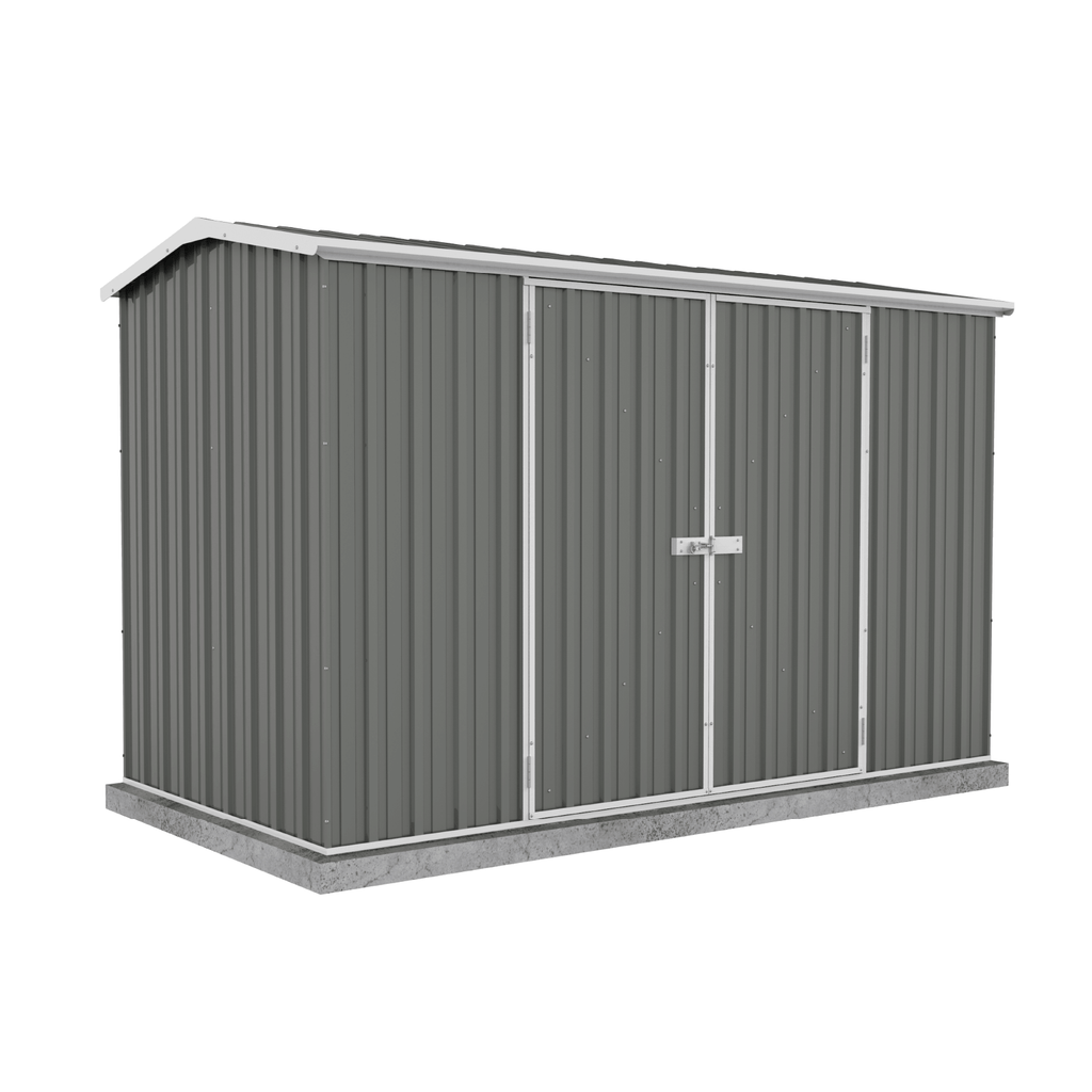 Absco Sheds Premier Garden Shed - Double Door Woodland Grey 3.00mW x 1.52mD x 1.95mH Render View