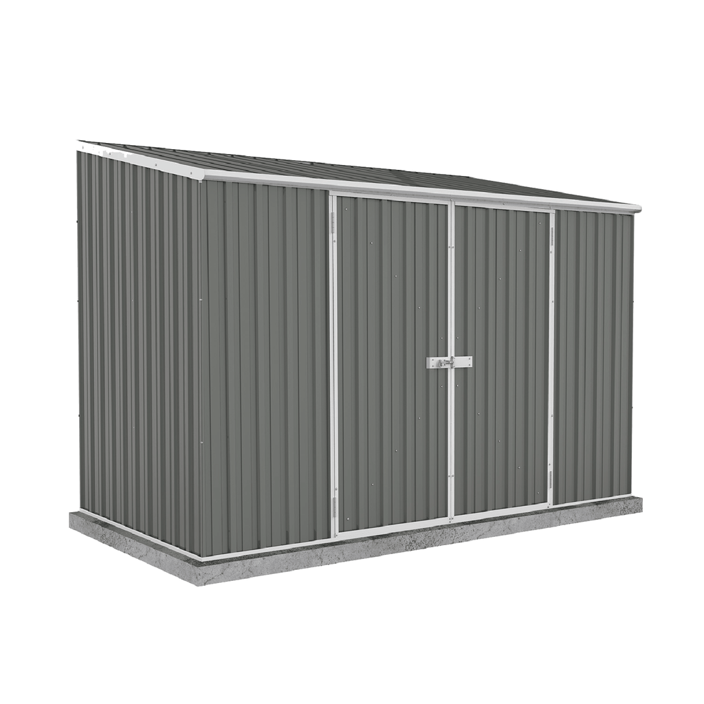 Absco Sheds Spacesaver Garden Shed - Double Door Woodland Grey 3.00mW x 1.52mD x 2.08mH Render View