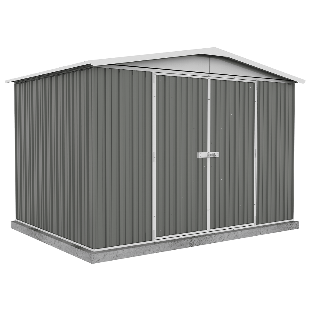 Absco Sheds Regent Garden Shed - Double Door Woodland Grey 3.00mW x 2.18mD x 2.06mH Render View