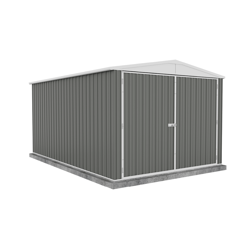 Absco Sheds Highlander Garden Shed - Double Door Woodland Grey 3.00mW x 4.48mD x 2.30mH Render View