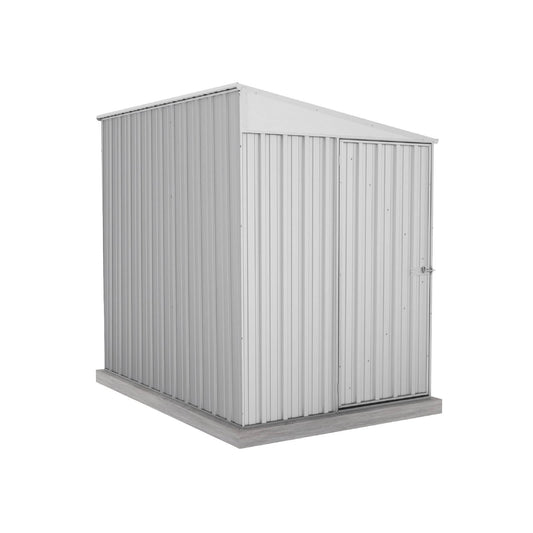 Absco Sheds 1.52mW x 2.26mD x 2.06mH Zincalume Narrow Garden Shed - Single Door