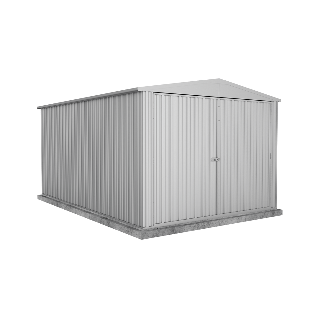Absco Sheds Highlander Garden Shed - Double Door Zinc 3.00mW x 4.48mD x 2.30mH Render View