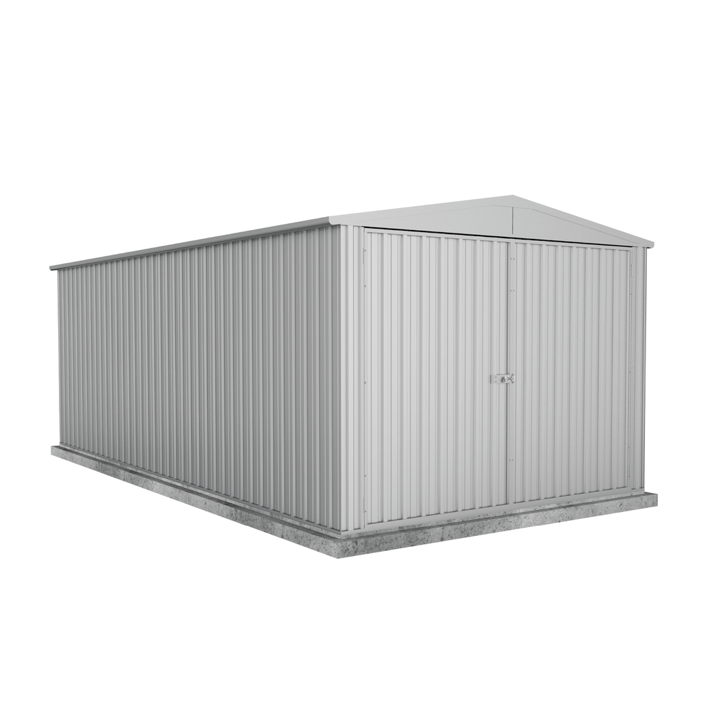 Absco Sheds Highlander Garden Shed - Double Door Zinc 3.00mW x 5.96mD x 2.30mH Render View
