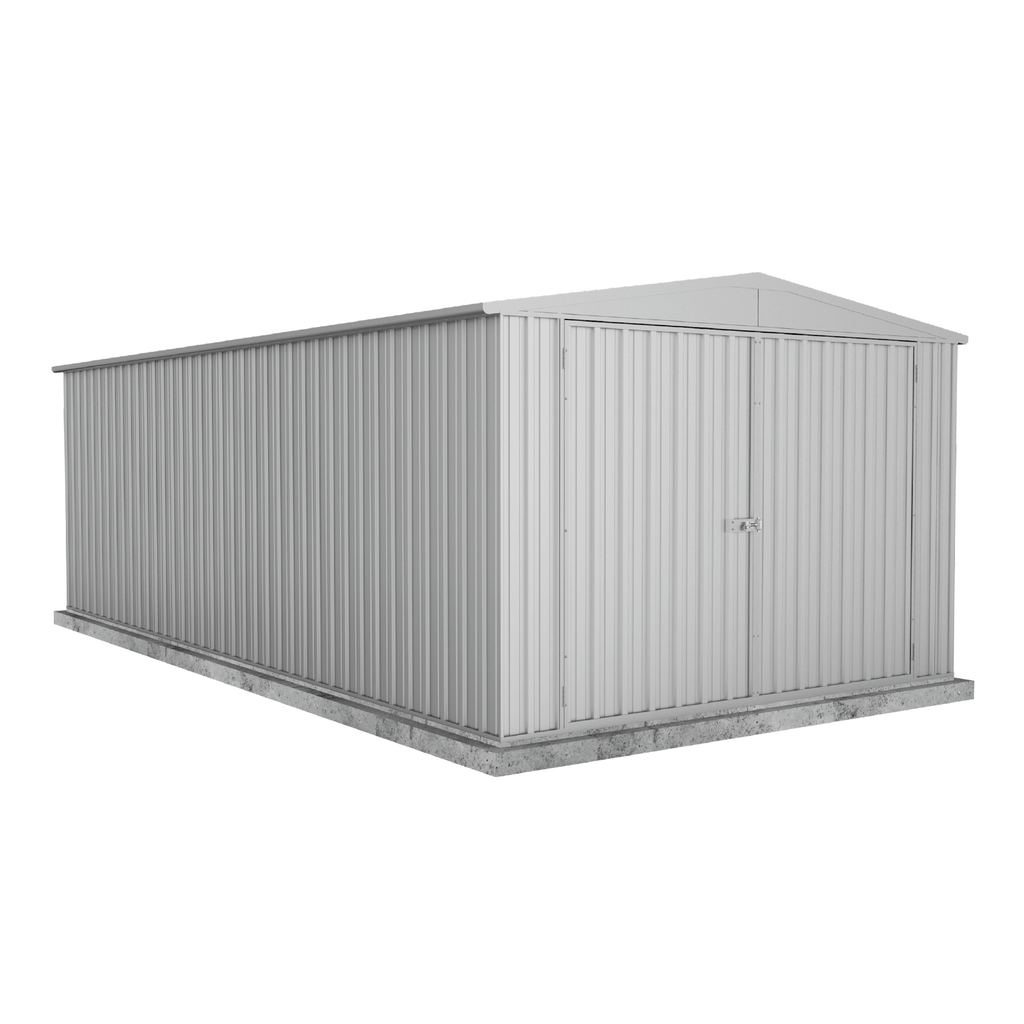 Absco Sheds Utility Garden Shed - Double Door Zinc 3.00mW x 5.96mD x 2.06mH Render View