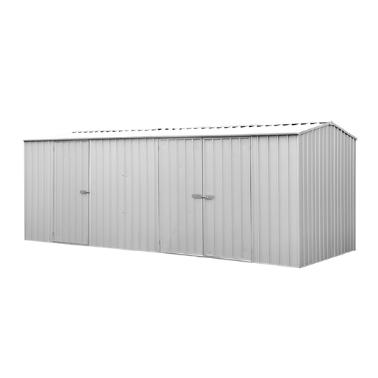Absco Economy Garden Shed - Triple Door Zinc 5.22mW x 2.26mD x 2.06mH Render View