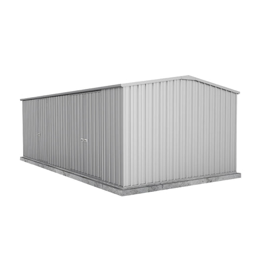 Absco Sheds 5.96mW x 3.00mD x 2.06mH Zincalume Workshop Garden Shed - Triple Door