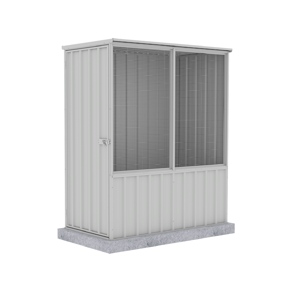 Absco Sheds Chicken Coop - Flat Roof Zinc 1.52mW x 0.78mD x 1.80mH Render View